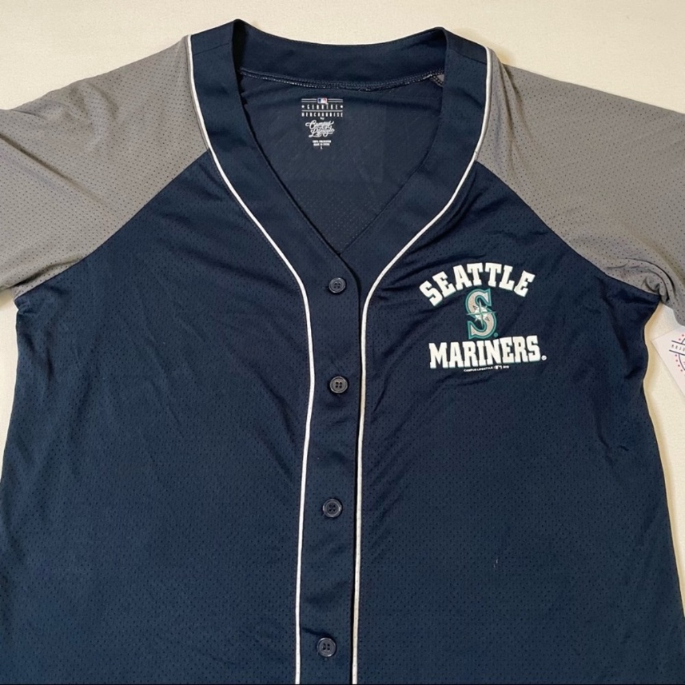 Seattle Mariners lightweight mesh baseball tee large new